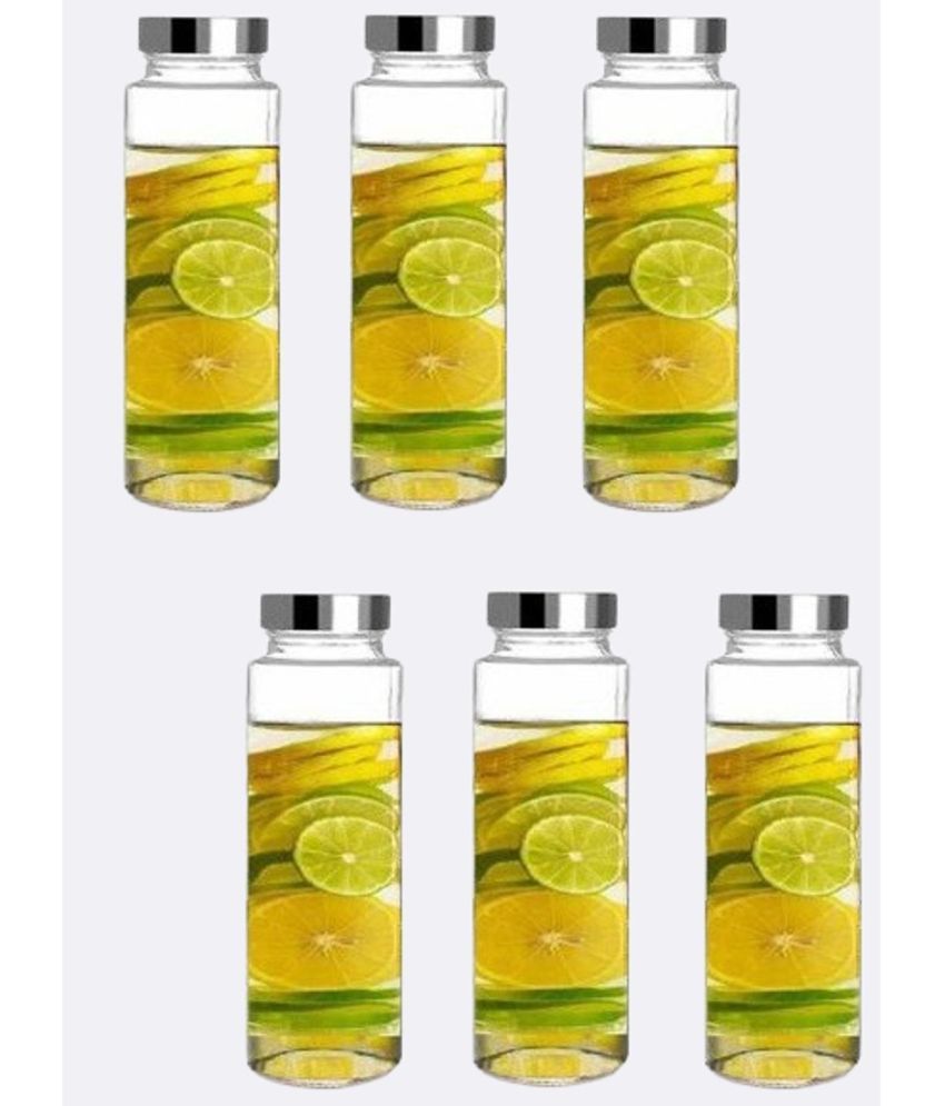     			Somil Glass Container Jar Glass Transparent Utility Container ( Set of 6 )