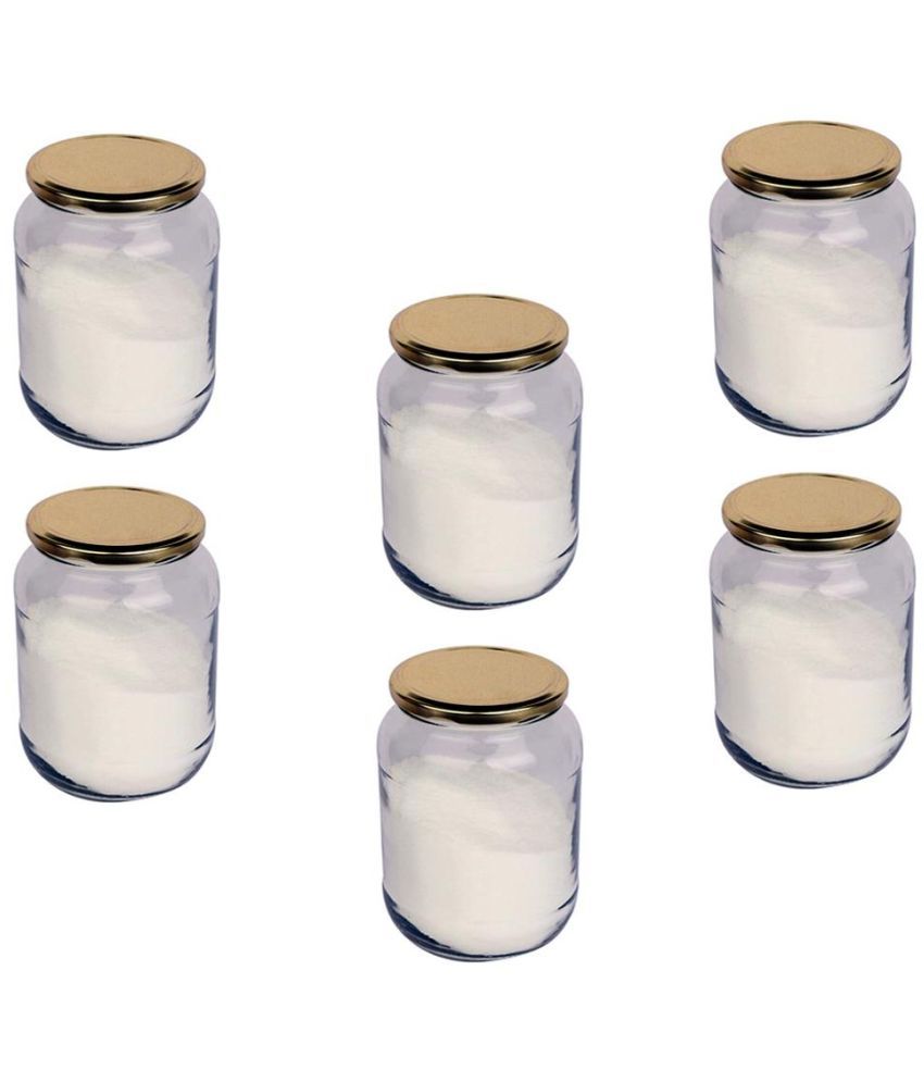     			Somil Glass Container Jar Glass Transparent Utility Container ( Set of 6 )