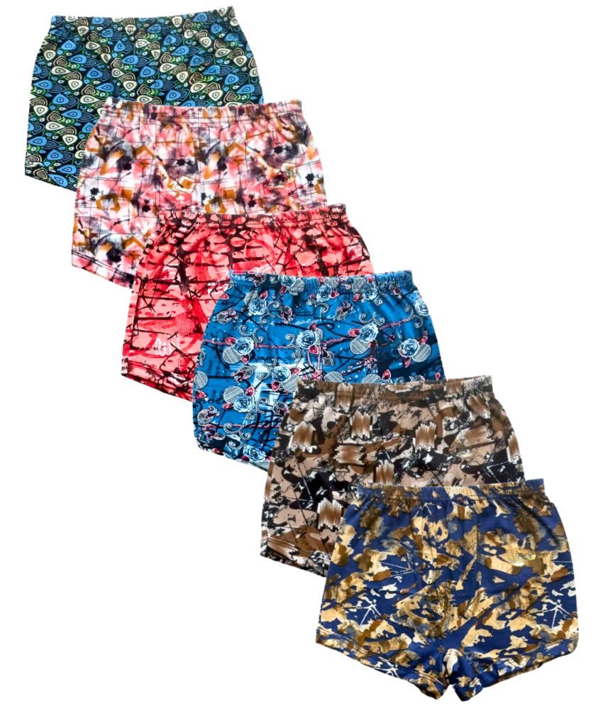     			Pack of 6 VAGULAM Cotton Boys Trunks ( Multi Color ) Kids Designer Inners_5-6 Years