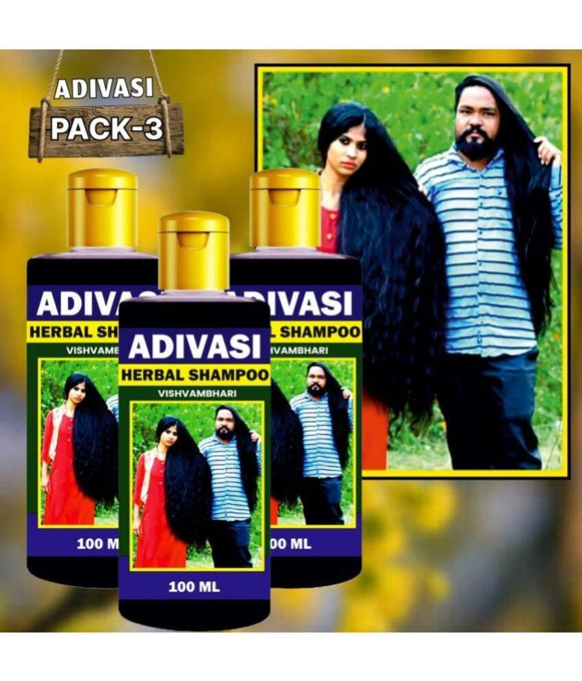     			Vishvambhari Adivasi Growth | Anti-dardruff | Healthy Scalp| Herbal Hair Shampoo, 100ml , Pack of 3
