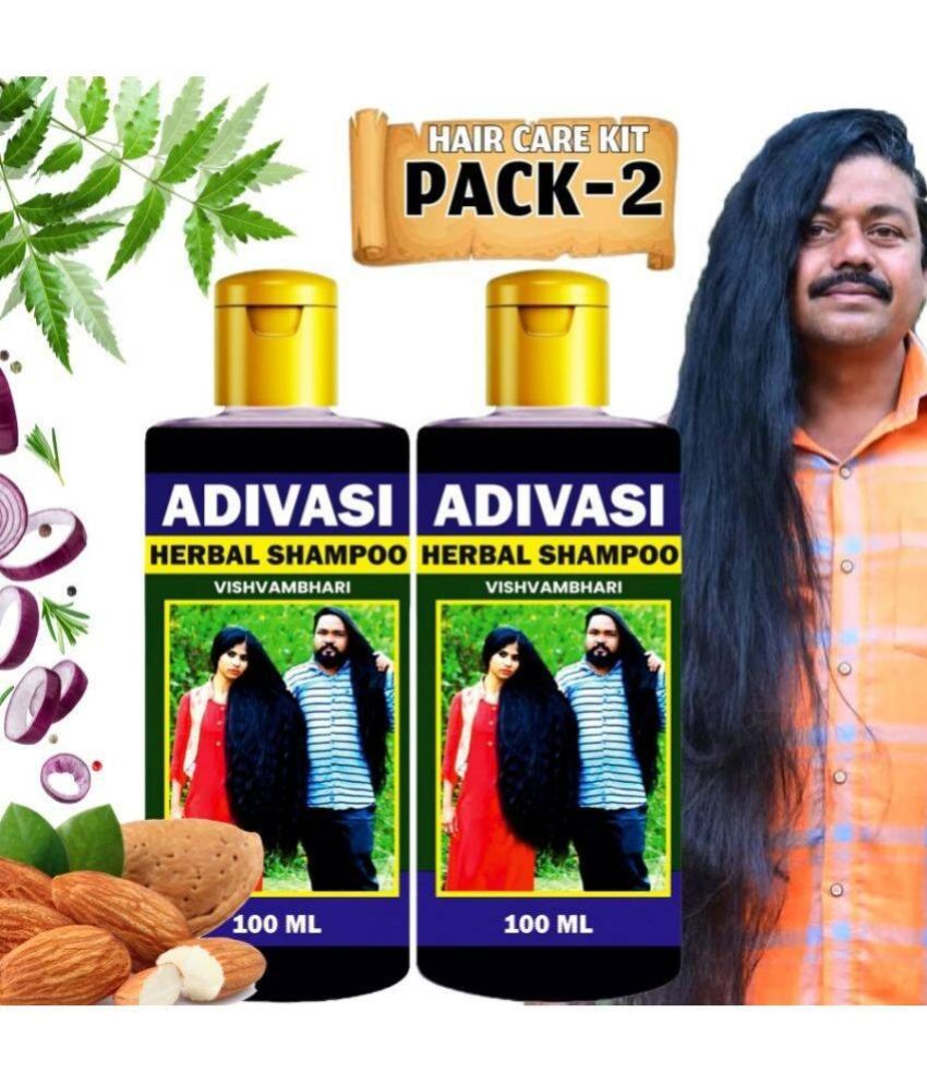     			Vishvambhari Adivasi Growth | Anti-dardruff | Healthy Scalp| Herbal Hair Shampoo, 100ml , Pack of 2