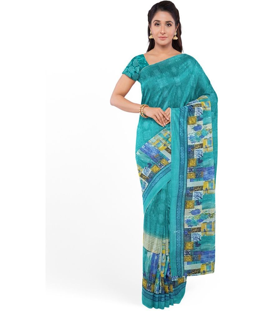     			Vkaran Net Cut Outs Saree With Blouse Piece - Purple ( Pack of 1 )