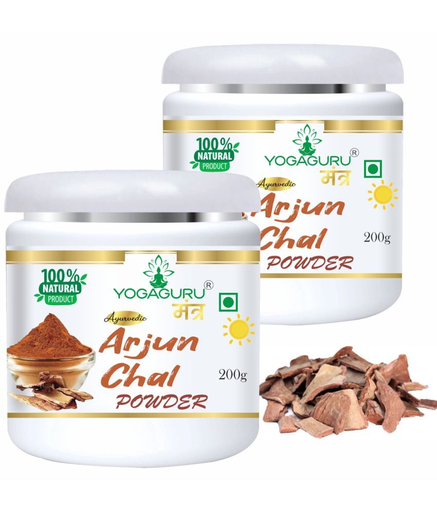     			YOGAGURU MANTR Arjun ki Chaal Powder, Arjuna Bark, Arjun Chal Tree Chhal 400GM