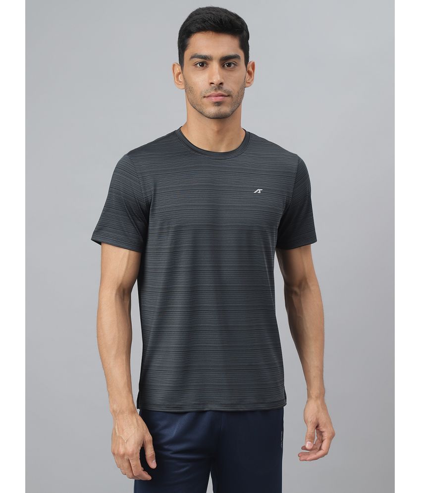     			Alcis Grey Polyester Slim Fit Men's Sports T-Shirt ( Pack of 1 )