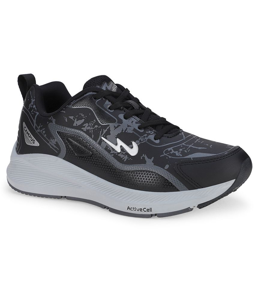     			Campus CAMP-DRAX Black Men's Sports Running Shoes