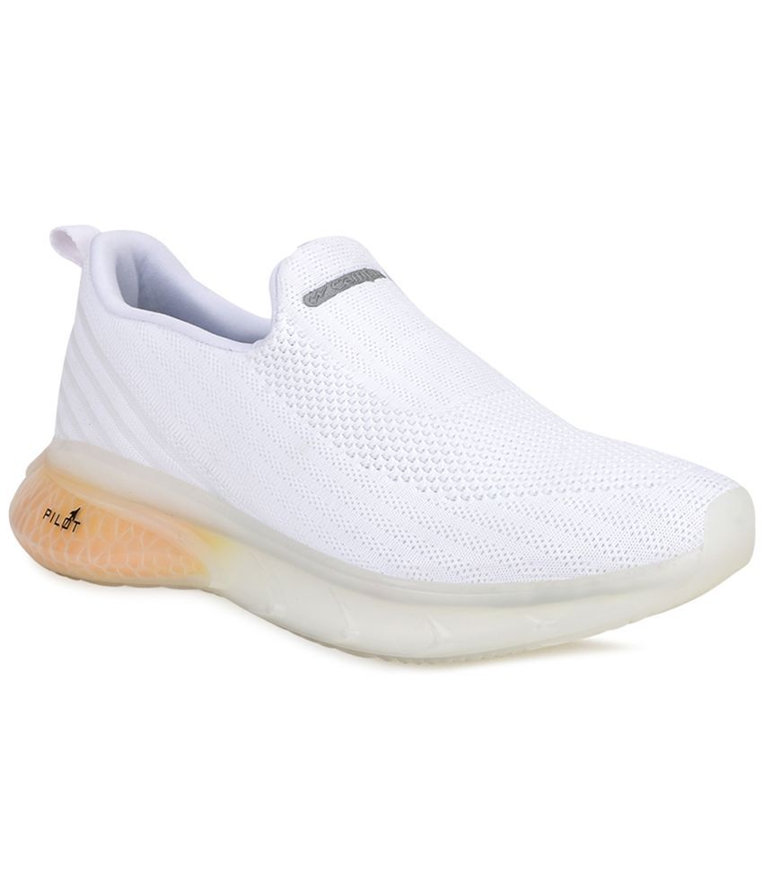     			Campus PILOT White Men's Slip-on Shoes