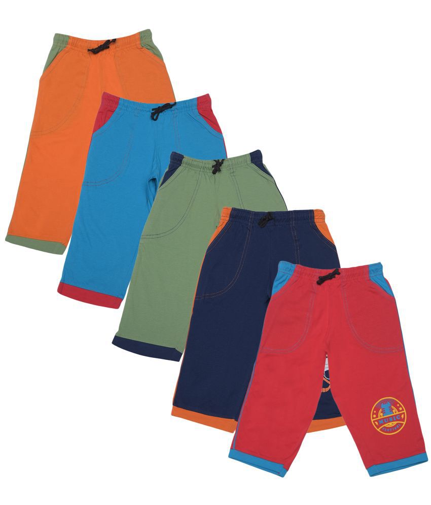     			Dollar Champion Kidswear - Multicolor Cotton Boys Three-Fourth ( Pack of 5 )