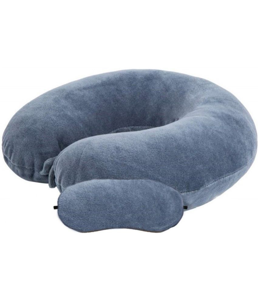     			JUZZII Grey Neck Pillow,Eye Shade ( Pack of 2 )