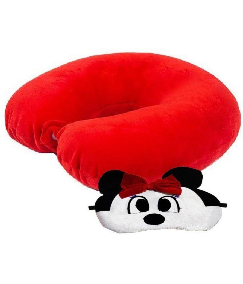     			JUZZII Red Neck Pillow,Eye Shade ( Pack of 2 )