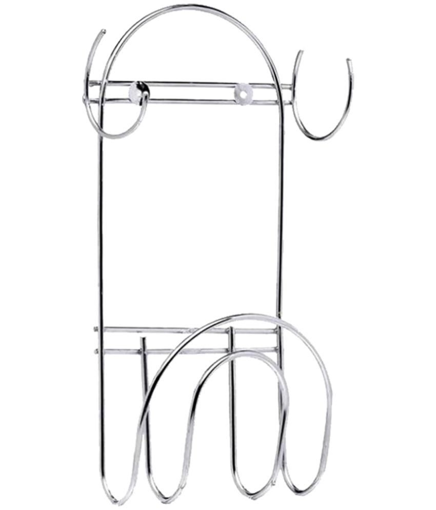     			OC9 Silver Stainless Steel Storage Racks ( Pack of 1 )