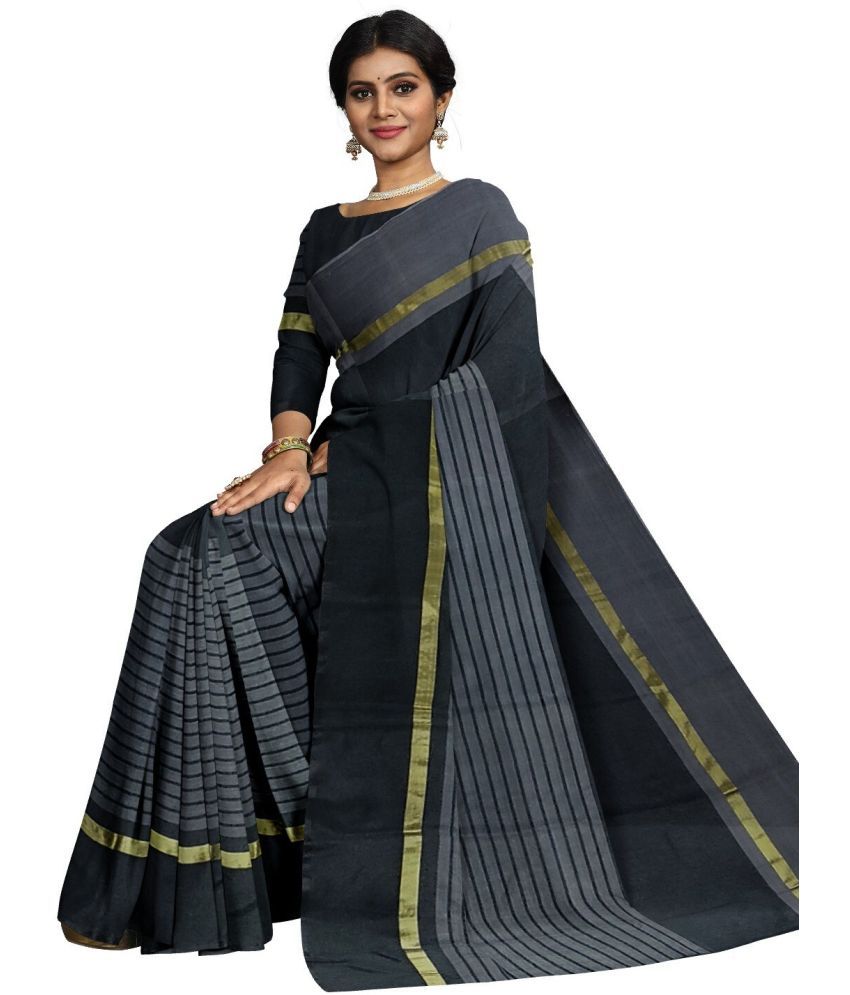     			Vkaran Net Cut Outs Saree With Blouse Piece - Green ( Pack of 1 )