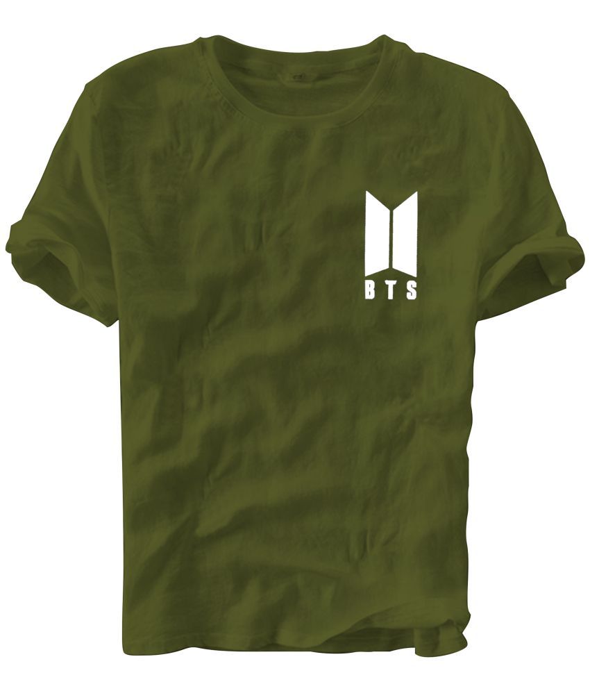     			fashion and youth Pack of 1 Cotton Blend Relaxed Fit Men's T-Shirt ( Olive )