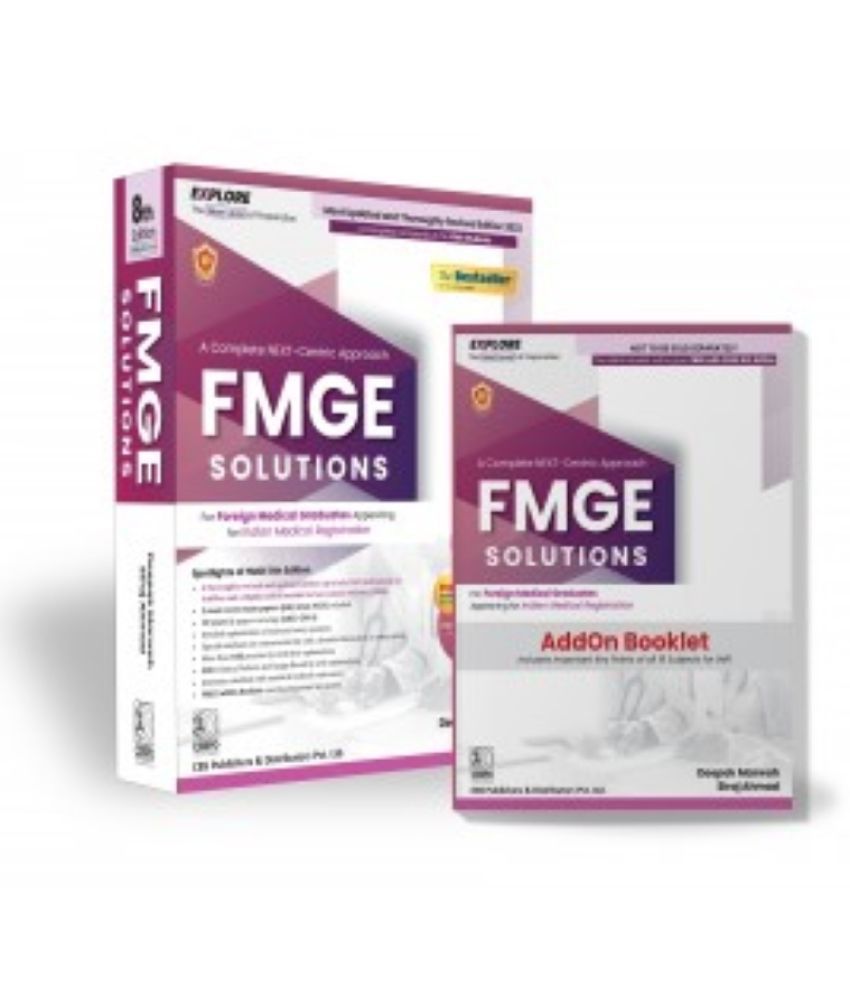     			A Complete NEXT-Centric Approach FMGE SOLUTIONS For Foreign Medical Graduates Appearing for Indian Medical Registration ( Fully Colored)