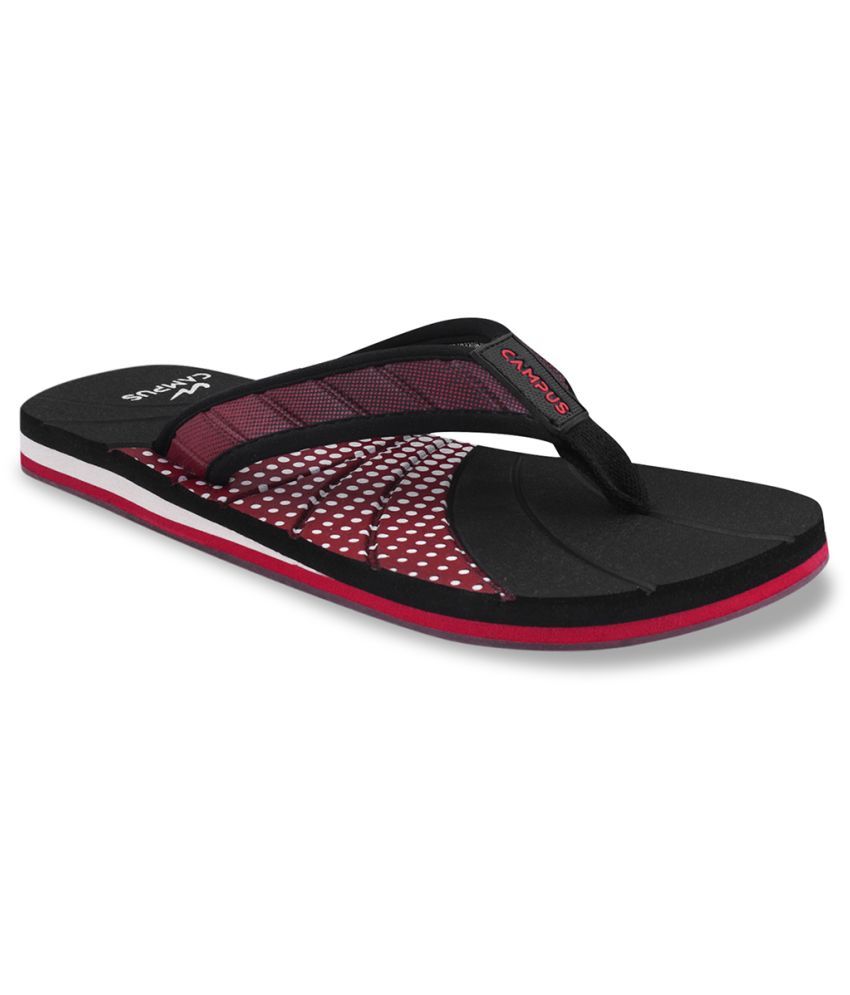     			Campus Black Men's Thong Flip Flop