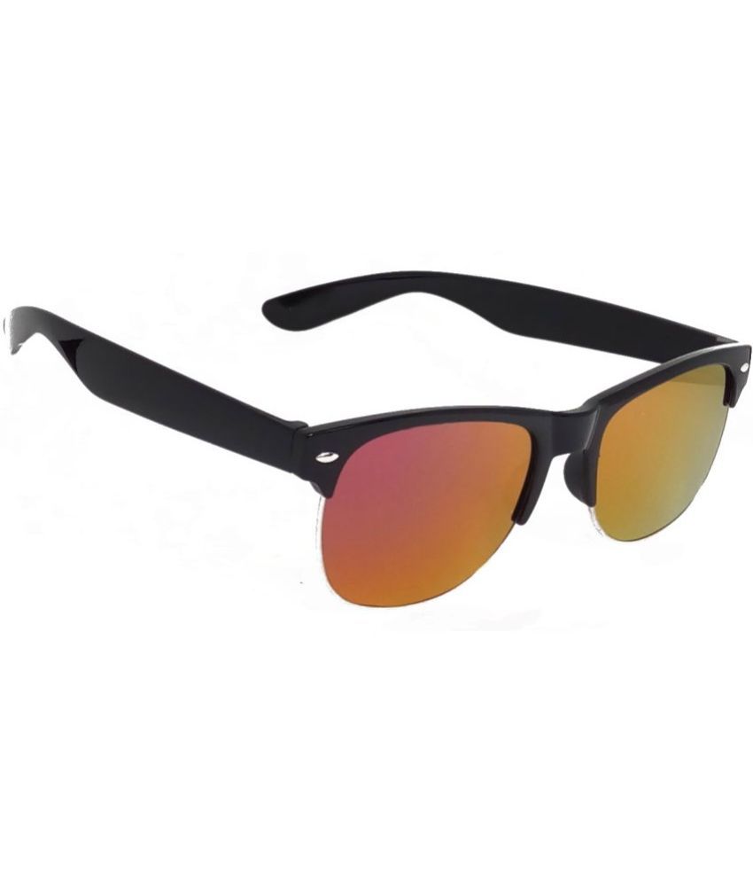     			Hrinkar Black Rectangular Sunglasses ( Pack of 1 )