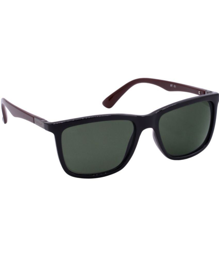     			Hrinkar Black Rectangular Sunglasses ( Pack of 1 )