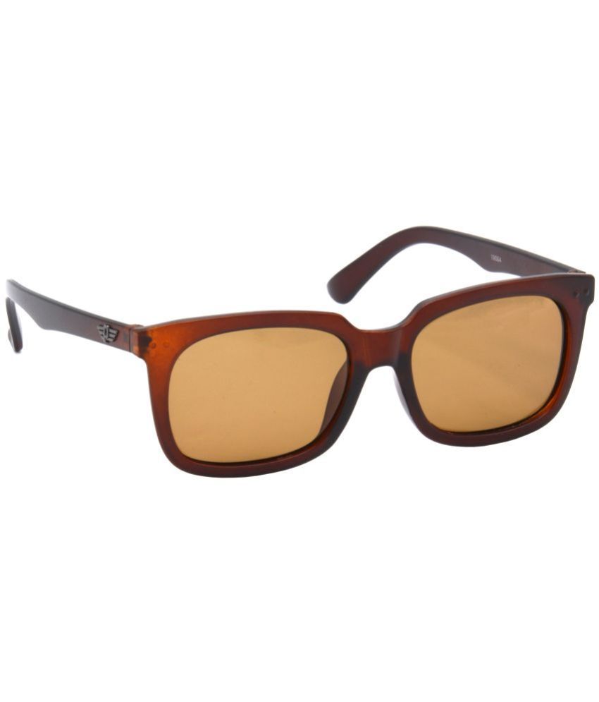     			Hrinkar Brown Rectangular Sunglasses ( Pack of 1 )