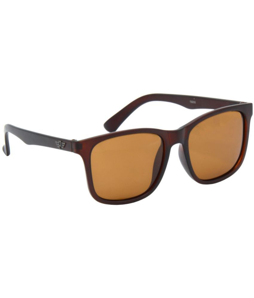     			Hrinkar Copper Rectangular Sunglasses ( Pack of 1 )