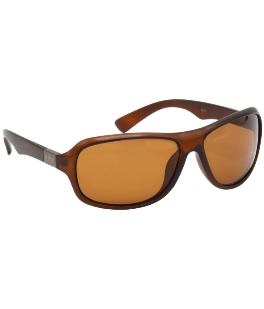     			Hrinkar Copper Wrap Around Sunglasses ( Pack of 1 )