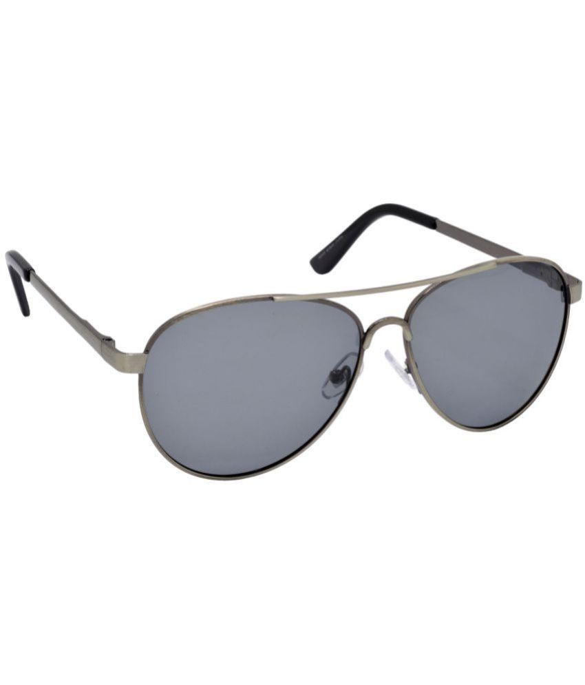     			Hrinkar Dark Grey Pilot Sunglasses ( Pack of 1 )