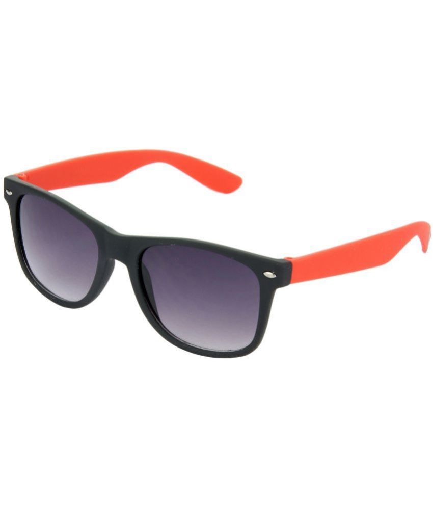     			Hrinkar Orange Rectangular Sunglasses ( Pack of 1 )