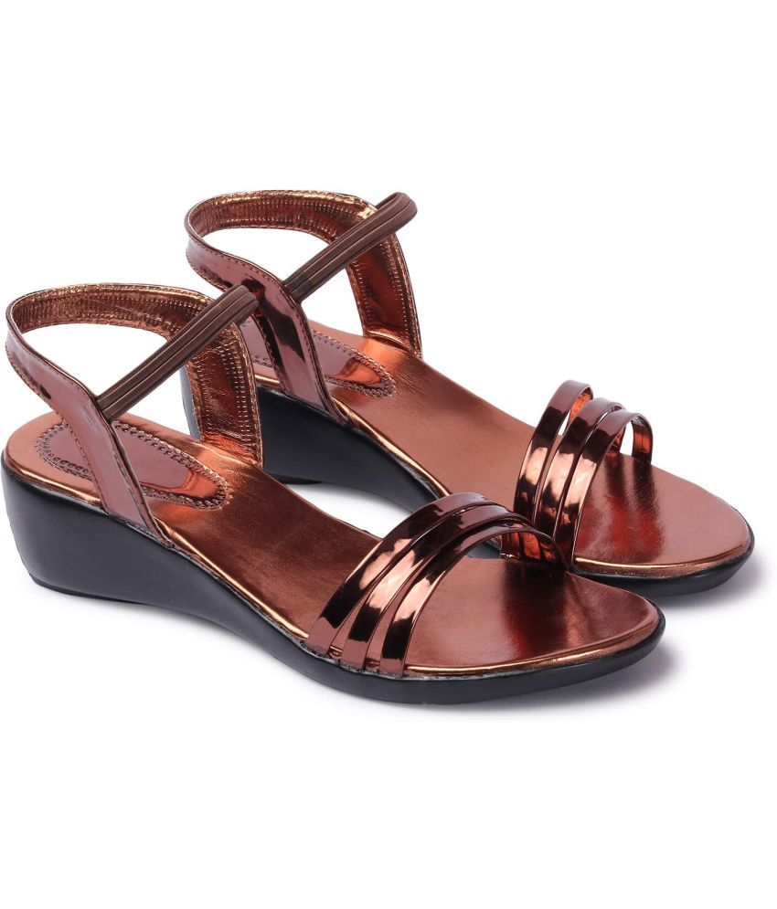     			Kajmi Maroon Women's Sandal Heels