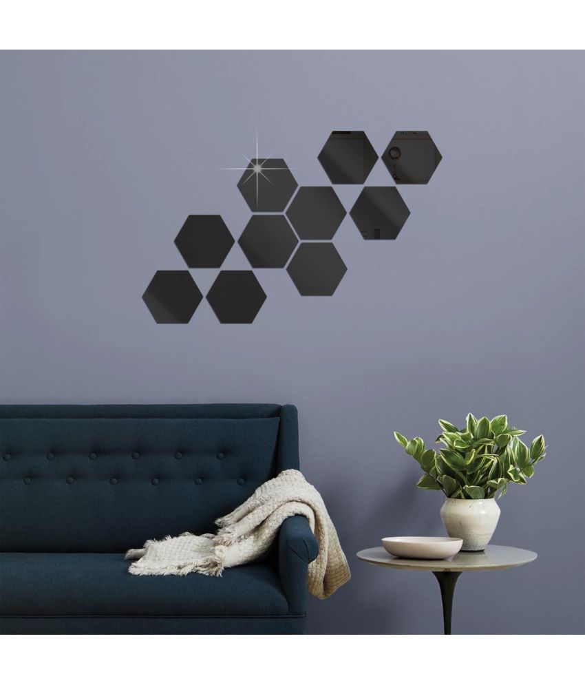     			WallWear Wall Sticker Geometric ( 12 x 10 cms )