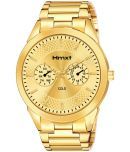 HMXT Gold Stainless Steel Analog Men's Watch