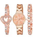 REESKY Rose Gold Metal Analog Womens Watch