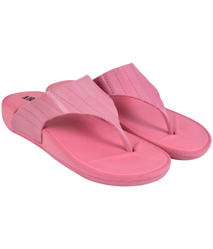     			AIRDOT Fluorescent Pink Women's Thong Flip Flop