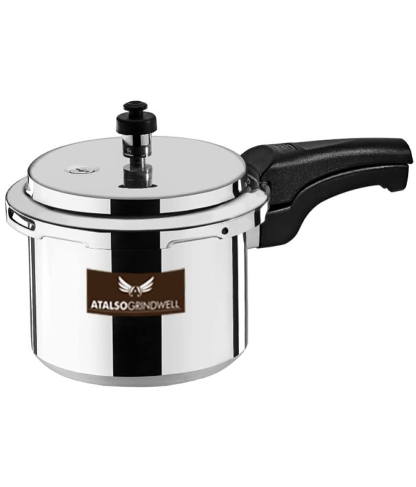     			Atalso 1.5 L Stainless Steel OuterLid Pressure Cooker Induction Stovetop Compatible