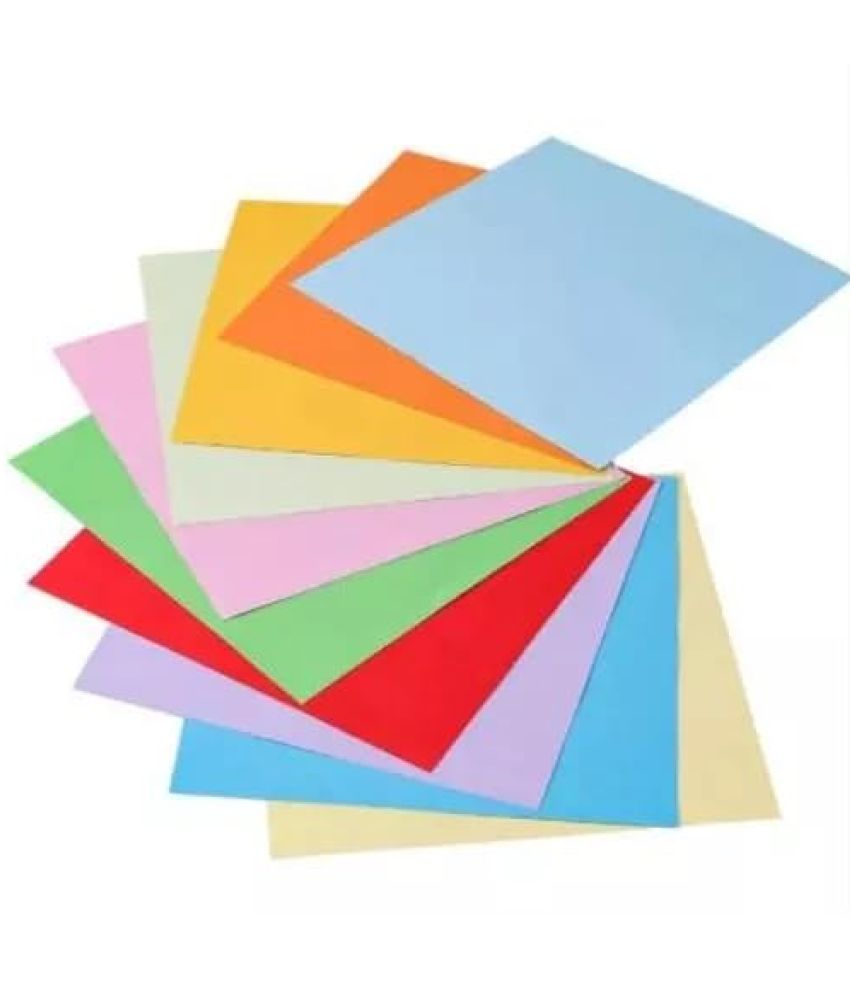     			ECLET Neon Origami Paper 15 cm X 15 cm Pack of 100 Sheets (10 sheet x 10 color) Fluorescent Color Both Side Coloured For Origami, Scrapbooking, Project Work.148