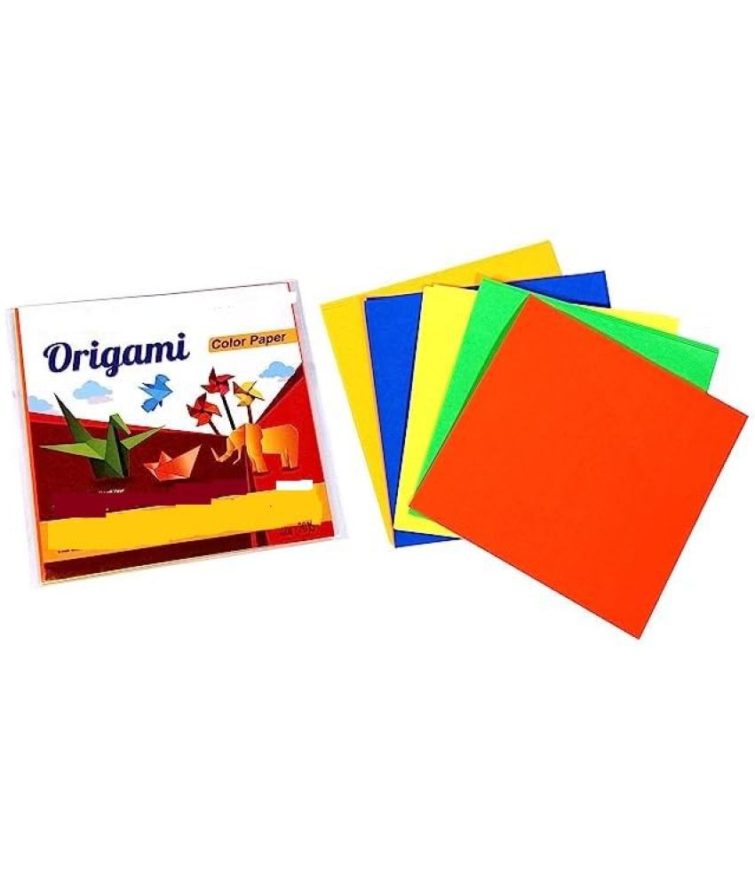     			ECLET Neon Origami Paper 15 cm X 15 cm Pack of 100 Sheets (10 sheet x 10 color) Fluorescent Color Both Side Coloured For Origami, Scrapbooking, Project Work.30