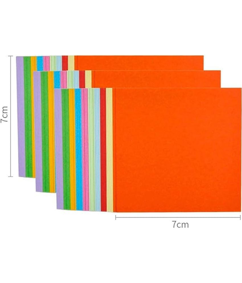     			ECLET Neon Origami Paper 15 cm X 15 cm Pack of 100 Sheets (10 sheet x 10 color) Fluorescent Color Both Side Coloured For Origami, Scrapbooking, Project Work.71