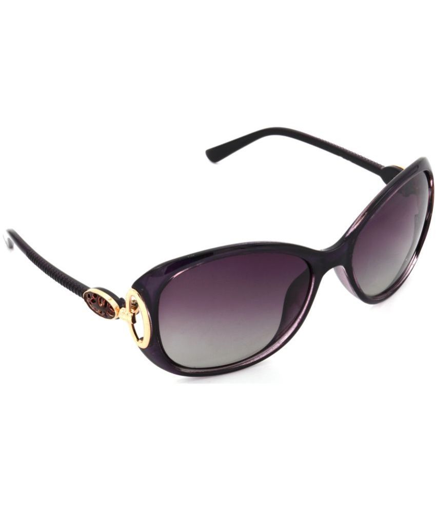     			Hrinkar Purple Rectangular Sunglasses ( Pack of 1 )