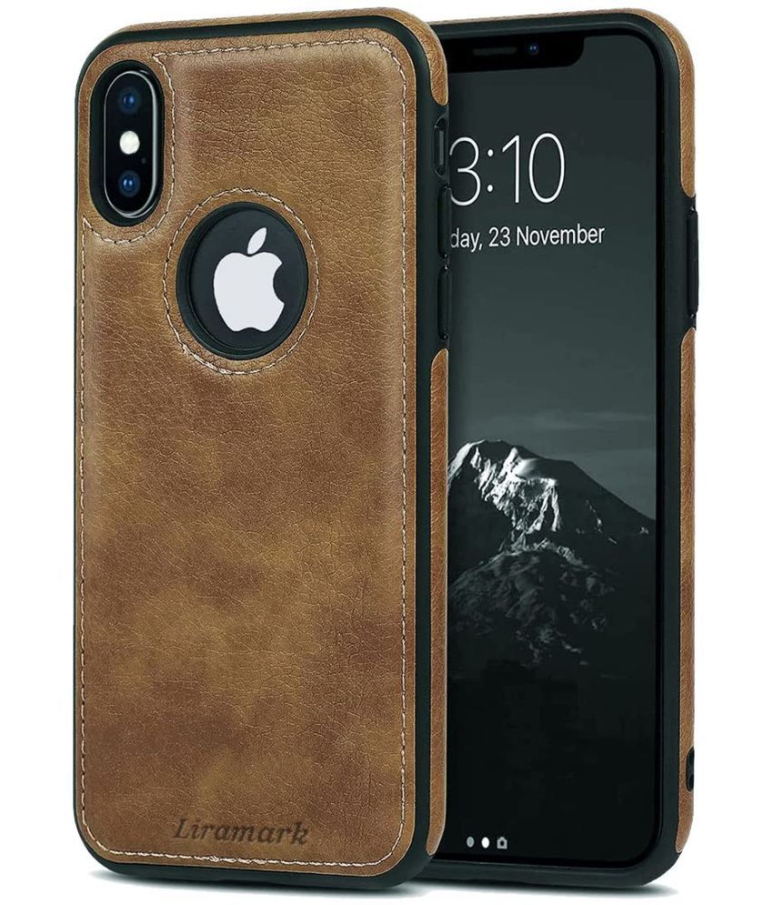     			Kosher Traders Plain Cases Compatible For Artificial Leather Apple Iphone xs max ( Pack of 1 )