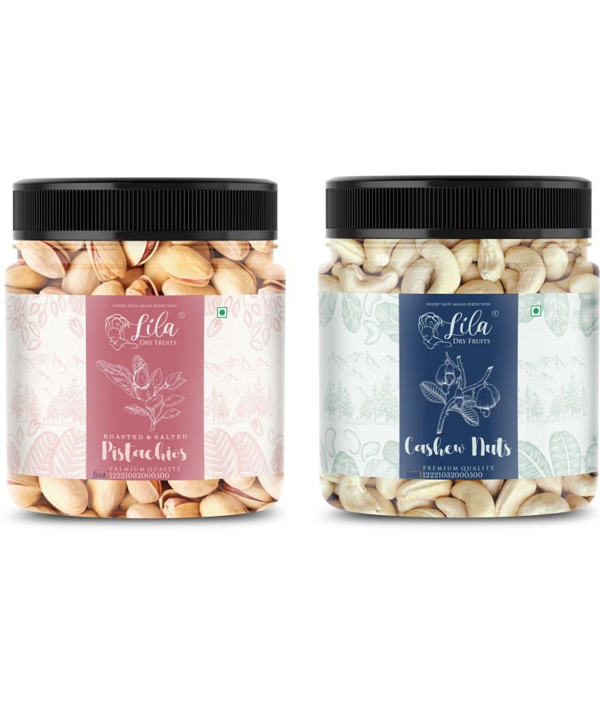     			Lila Dry Fruits Cashew (100gm) & Pistachios(100gm) Combo | Kaju Pista Combo