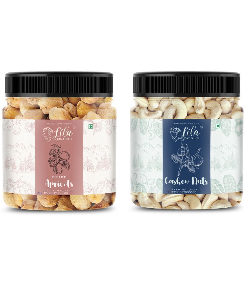     			Lila Dry Fruits Cashew (100gm) & Apricots(100gm) Combo | Kaju Khubani Combo