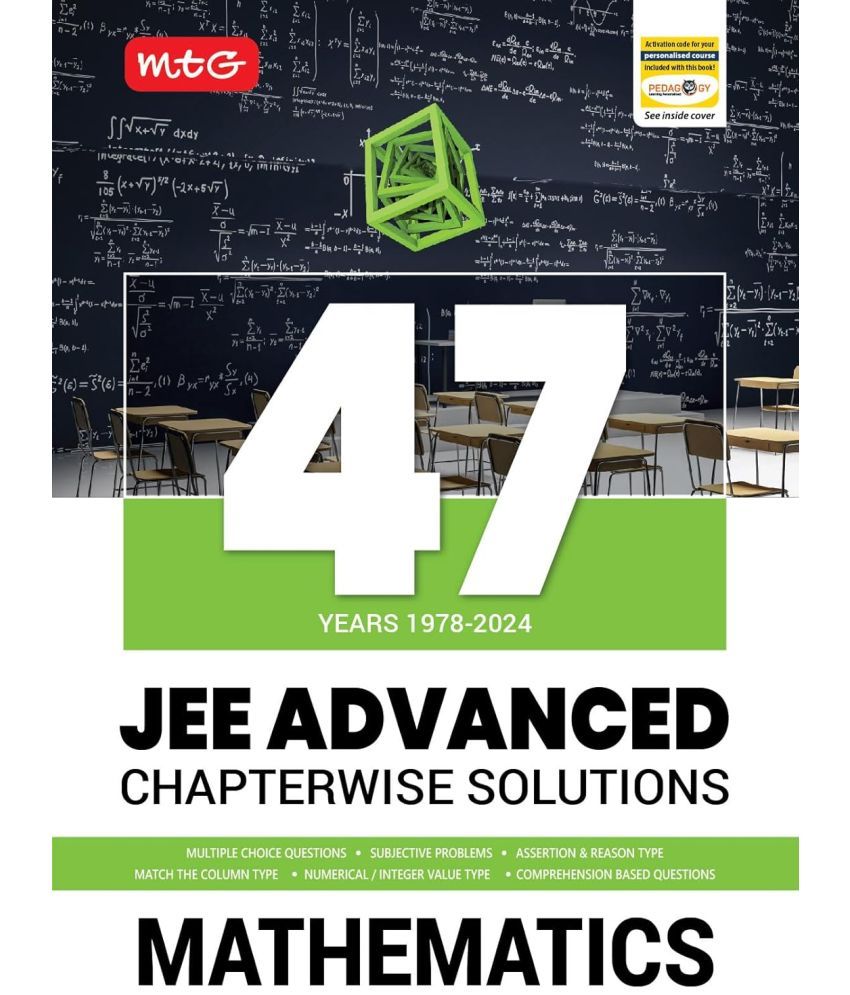     			MTG 47 Years JEE Advanced (1978-2023) Chapter-wise Previous Years Solved Question Papers Mathematics Book | JEE Advanced PYQ For 2025 Exam