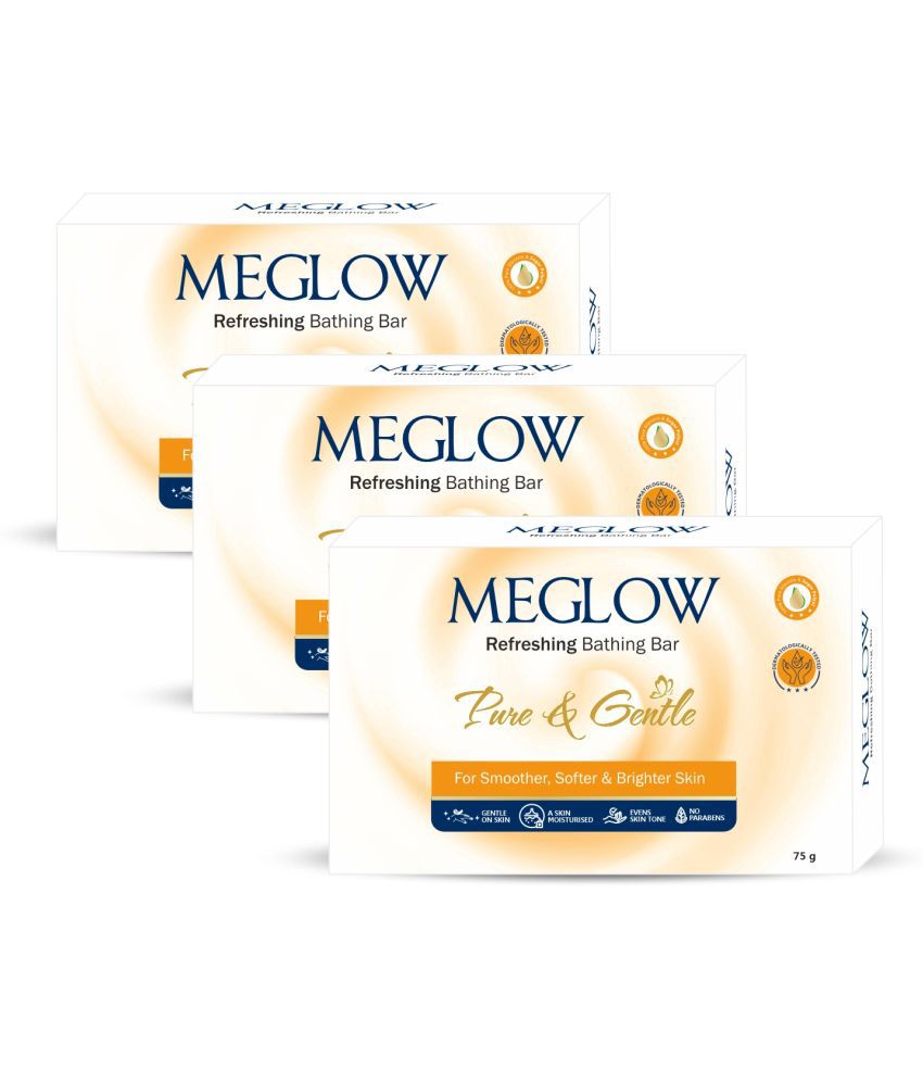     			Meglow Freshness Bathing Bar for All Skin Type ( Pack of 3 )