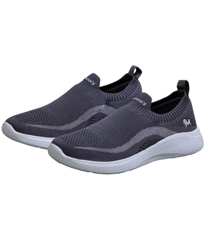     			Neemans Dark Grey Men's Slip-on Shoes