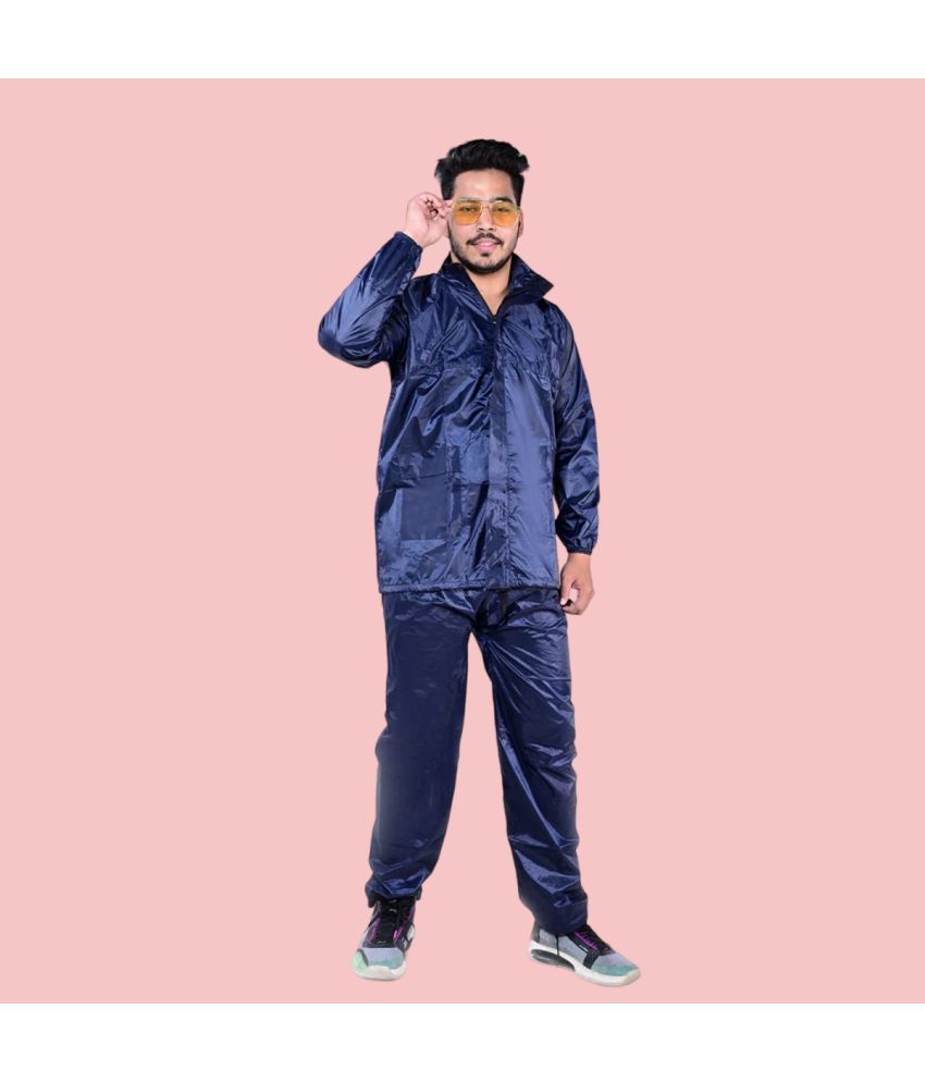     			PP Kurtis Blue Polyester Men's Rain Suit ( Pack of 1 )