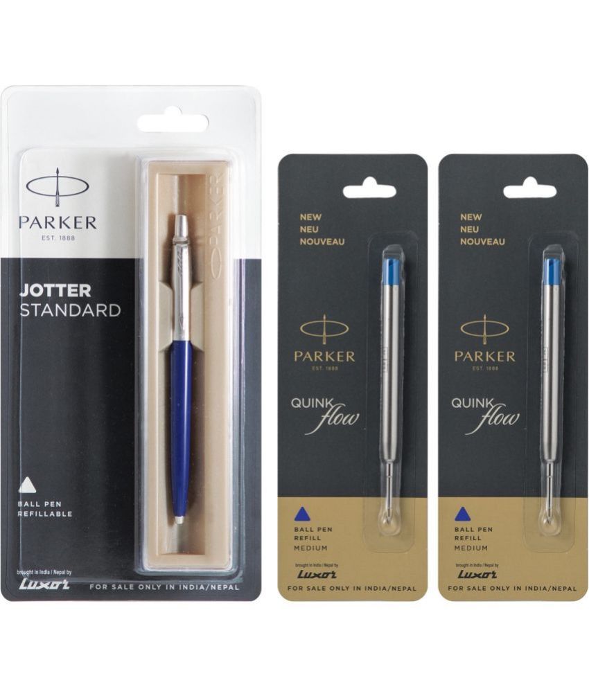     			Parker Jotter Standard Ball Pen Blue & Quink Flow Blue Medium 2