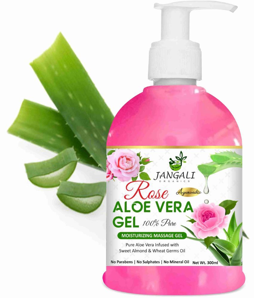     			PURE Jangali ORGANICS 100% PURE Rose Aloe Vera Gel for Beautiful Skin & Hair 300ML