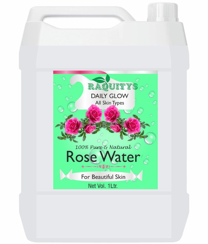     			RAQUITYS Rose water face toner for glowing skin for all skin type 1 LITER