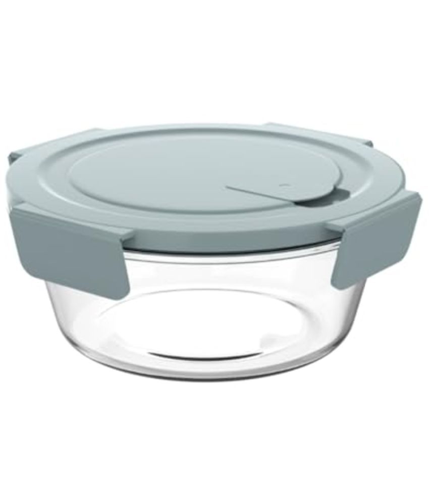     			Rioware Glass 650ml Glass Blue Food Container ( Set of 1 )