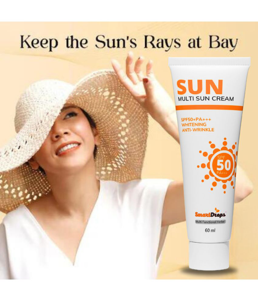     			Smart drops SPF 15 Sunscreen Cream For All Skin Type ( Pack of 1 )