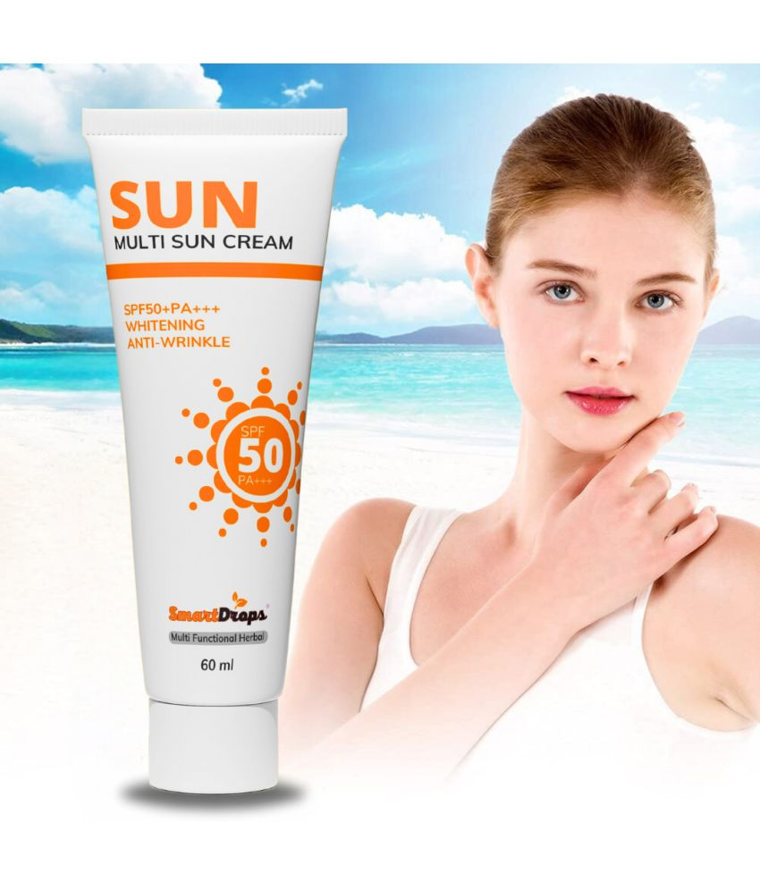     			Smartdrops SPF 15 Sunscreen Cream For All Skin Type ( Pack of 1 )