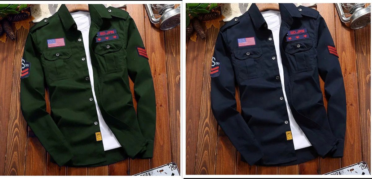     			TOROLY 100% Cotton Slim Fit Printed Full Sleeves Men's Casual Shirt - Navy ( Pack of 2 )