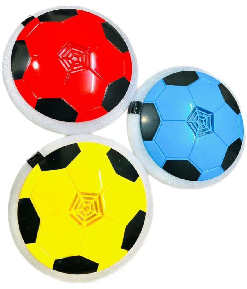     			TOY DEKHO Hover Football / Indoor Floating Hover ball Soccer / Smart Air Hover Football With lighting / Soft Foam Bumpers Hover Football For Boys And Girls / LED Lighting Soft Foam Bumper Hover Football For 3+ Years Kids.